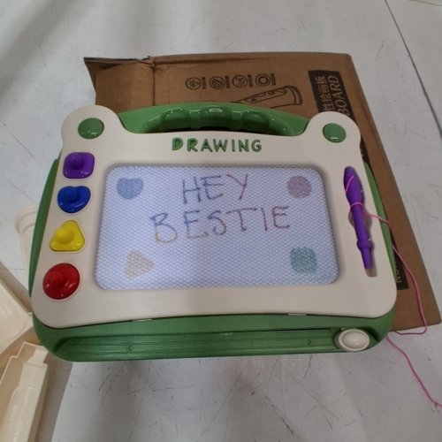 KID'S MAGNETIC DRAWING BOARD - GREEN/WHITE (ITEM: NO.335A) image 3