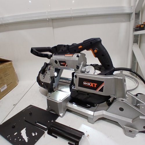 MAXXT BAND SAW WITH LIGHTWEIGHT ALUMINUM BASE WITH 10 AMP 5 INCH DEEP CUT BANDSAW - METAL - (MODEL: R2103) image 2