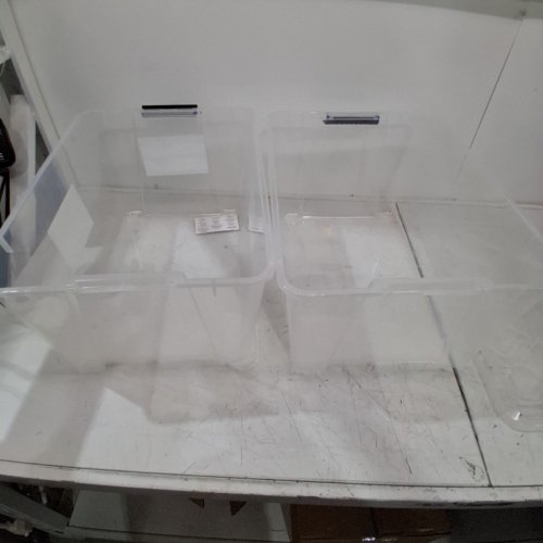 2PK GREENMADE INSTAVIEW 45 MULTI-USE STORAGE BINS - 45QT - CLEAR (MODEL: 1397108) image 3
