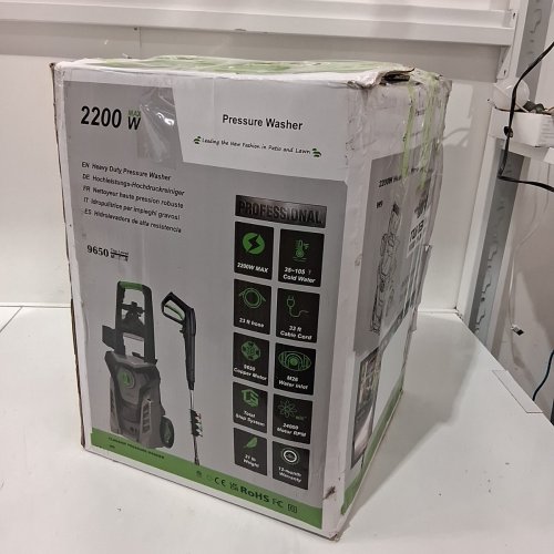 ELECTRIC PRESSURE WASHER - 4800PSI - 2.9GPM - 56FT (23FT HOSE, 33FT WIRE) - GREY - (MODEL: W9) image 9