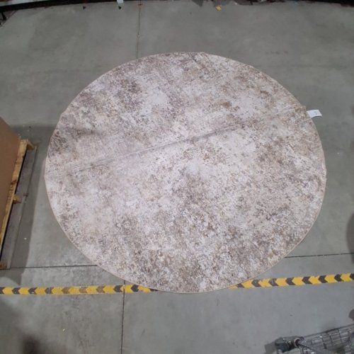 ROUND AREA RUG - 8FT - BEIGE AND BROWN image 2
