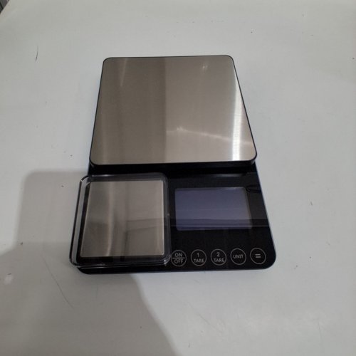 KUAIVO DUAL PLATFORM DIGITAL KITCHEN SCALE - 15KG CAPACITY - BLACK / SILVER (MODEL: K700H) image 4