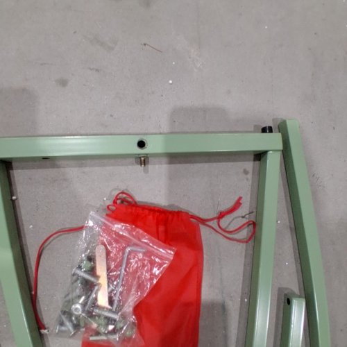 STEEL MESH OUTDOOR GARDEN BENCH WITH SWING OUT CUPHOLDERS -55" - GREEN image 6