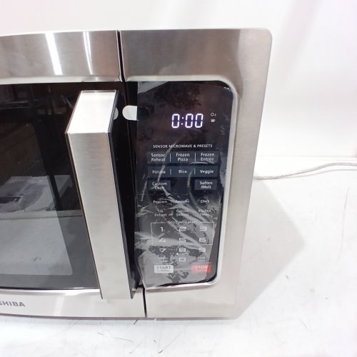 TOSHIBA COMPACT COUNTERTOP MICROWAVE OVEN - 1.2CU.FT - 1500W - STAINLESS STEEL (MODEL: ML-EM31P(SS)/CA) image 2
