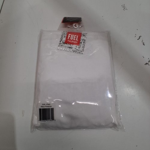 2PK FUEL WATER & STAIN RESISTANT PILLOW PROTECTORS - STANDARD/QUEEN - WHITE image 3