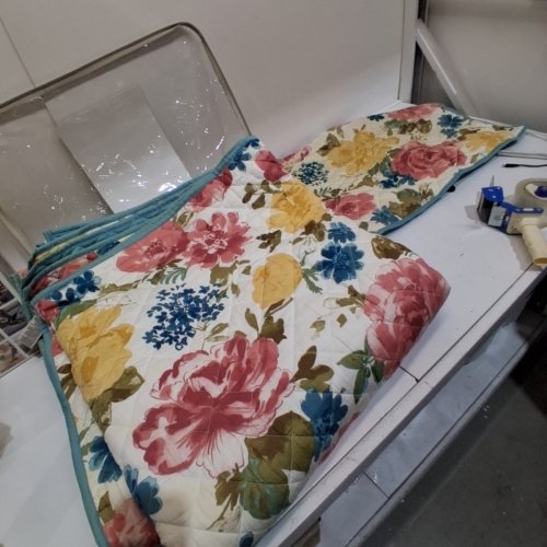 2PC MARTHA STEWART FLORAL COVERLET SET - QUEEN - MULTICOLOUR image 3