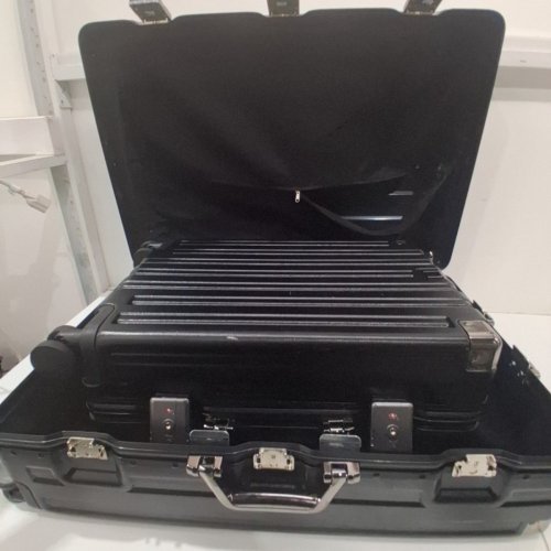 2pc KRUTE ZIPPERLESS CHECKED ALUMINUM FRAME PC HARDSHELL LUGGAGE SUITCASE SET WITH USB PORT & TSA LOCK - 20"/28" - GREY (MODEL:KT8888-U/KT8888-PC) image 6