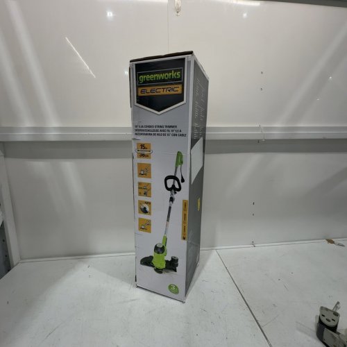 GREENWORKS CORDED STRING TRIMMER - 15" - GREEN - (MODEL: 21272) image 4