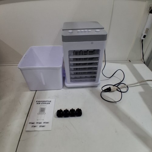 PORTABLE 4-IN-1 AIR CONDITIONER WITH ICEPACKS & 3 SPEEDS- 12L TANK - 65W - WHITE/BLACK (MODEL: GDS-620) image 3