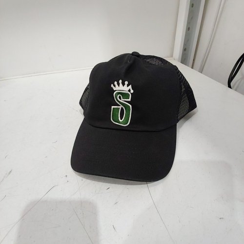 STUSSY MESH BACK TRUCKER S CROWN CAP - SHADOW BLACK (STYLE: 1311170) image 3