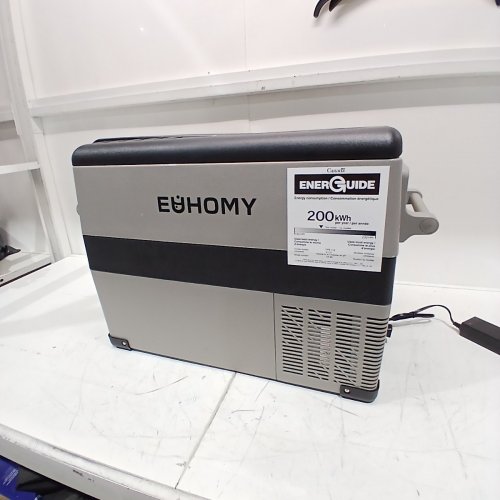 EUHOMY ELECTRIC COOLER CAR REFRIGERATOR WITH BLUETOOTH APP CONTROL - 12V/24V DC - 47QT - BLACK/GREY - (MODEL: CF-45)) image 3