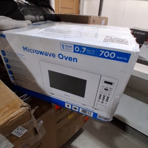 DANBY COUNTERTOP MICROWAVE - 0.7 CU. FT. - WHITE (MODEL: DBMW0721BWW) image 8