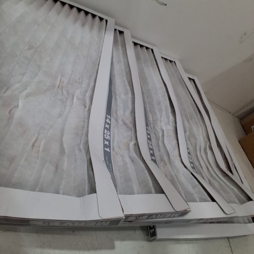 6PK AMAZON BASICS AC FURNACE AIR FILTERS - 14" X 25" X 1" MERV 8 - WHITE image 3