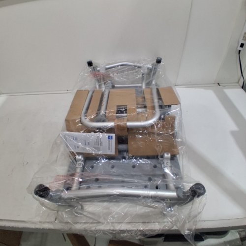 MEDLINE GUARDIAN TRANSFER BENCH WITH BACK & MICROBAN ANTIMICROBIAL TREATMENT - GREY (MODEL: G3-100KBX1) image 2