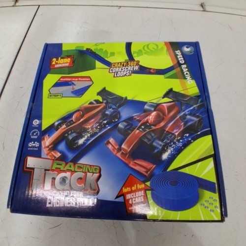 FLEXIBLE 2-LANE RACING TRACK - BLUE image 3