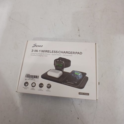SENEO 3-IN-1 WIRELESS CHARGER PAD WITH DETACHABLE & MAGNETIC WIRELESS CHARGING STAND - 7.5W - BLACK (MODEL: PA202A) image 2