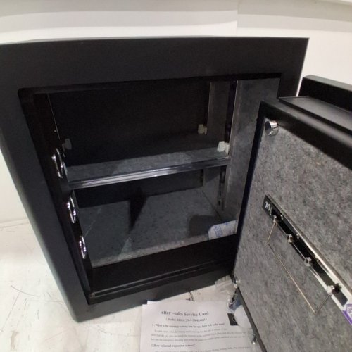 HSGCJS SECURITY SAFE WITH 3 WAYS TO OPEN - BIOMETRICS/PASSWORD/KEY - 1.2 CU.FT - BLACK (MODEL: HSGCJS-1-30Z) image 3