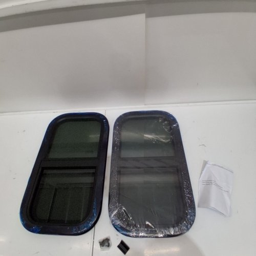 2PK RV WINDOW WITH TINTED TEMPERED GLASS, ALUMINUM ALLOY FRAME - 23.5" X 13.5" - BLACK image 2