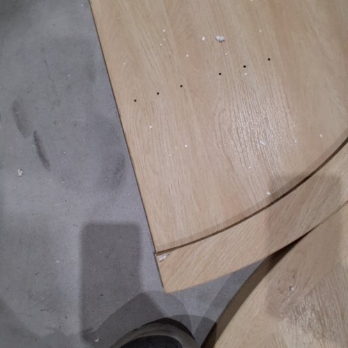 EXTENDABLE ROUND DINING TABLE WITH CENTER SHELF - 43" - 59" - NATURAL (MODEL: QC25043002-NATURAL) image 7