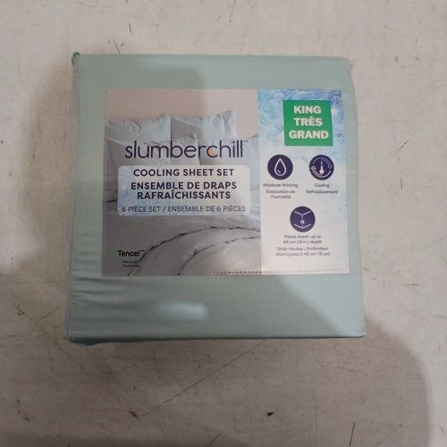 6PC SLUMBERCHILL COOLING SHEET SET - KING - LIGHT BLUE (STYLE : 1796336) image 2