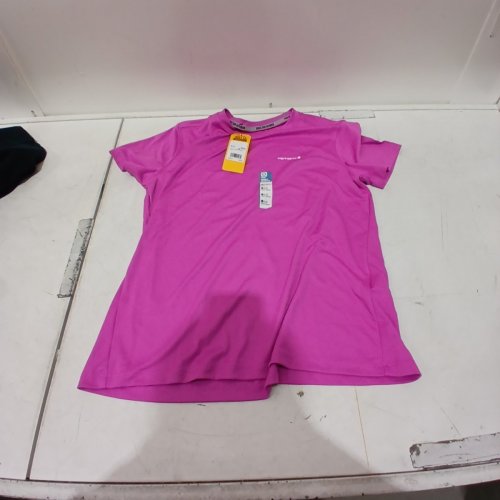 WOMEN'S CARHARTT FORCE SUN DEFENDER RELAXED T-SHIRT - MEDIUM- PINK (MODEL: TK6830-W) image 3