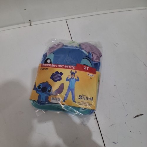 2PC UNISEX TODDLER DISGUISE DISNEY STITCH COSTUME - 2T - BLUE image 3