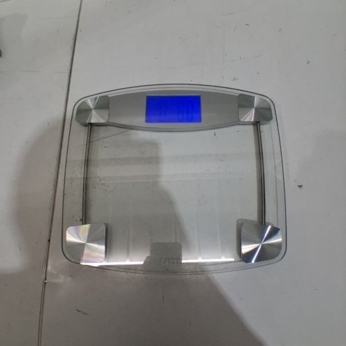 TAYLOR GLASS DIGITAL SCALE WITH WEIGHT TRACKING - 400LBS CAP - CLEAR (MODEL: 2737817) image 3