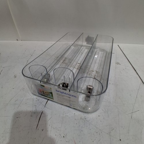 BRIGHTROOM DRINK PUSHER FRIDGE ORGANIZER TRAY - 9.1" X 15" X 3.2" - TRANSPARENT image 3