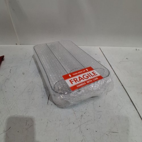BRIGHTROOM DRINK PUSHER FRIDGE ORGANIZER TRAY - 9.1" X 15" X 3.2" - TRANSPARENT image 2