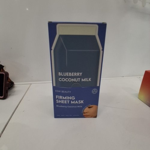 10PK ESW BEAUTY BLUEBERRY COCONUT MILK FIRMING SHEET MASK image 2
