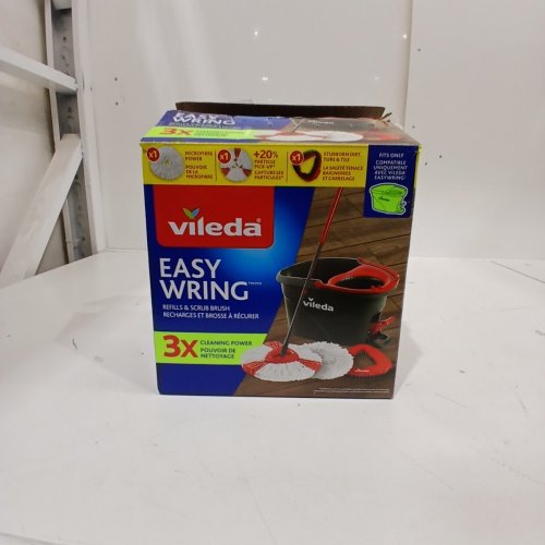 3PC VILEDA EASY WRING MOP REFILLS & SCRUB BRUSH HEAD image 3