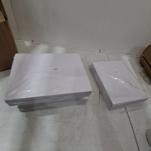 1000PK ADHESIVE SHIPPING LABEL - 3" X 3" - WHITE image 3