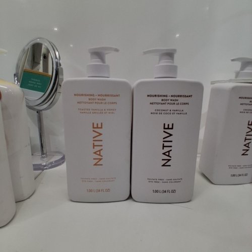 2PC NATIVE NOURISHING BODY WASH - COCONUT & VANILLA/ TOASTED VANILLA HONEY- 1L/EACH image 2