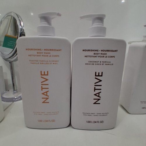 2PC NATIVE NOURISHING BODY WASH - COCONUT & VANILLA/ TOASTED VANILLA HONEY- 1L/EACH image 3