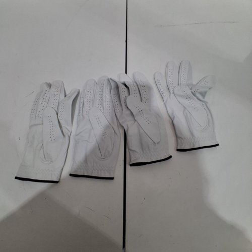 4PK KIRKLAND SIGNATURE PREMIUM CABRETTA LEATHER GOLF GLOVES - RIGHT HAND - MEDIUM/LARGE - WHITE (MODEL: 1819560) image 2