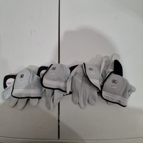 4PK KIRKLAND SIGNATURE PREMIUM CABRETTA LEATHER GOLF GLOVES - RIGHT HAND - MEDIUM/LARGE - WHITE (MODEL: 1819560) image 4