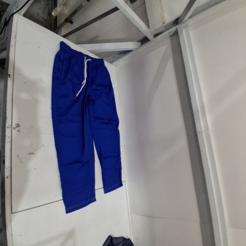 MEN'S DRAWSTRING PANTS - LARGE - BLUE image 2