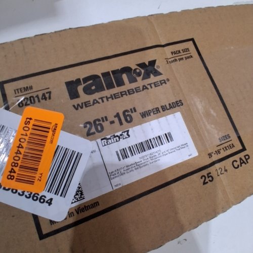 2PK RAINX WEATHERBEATER AUTOMOTIVE REPLACEMENT WINDSHIELD WIPER BLADES FOR SELECT MODELS - 26" / 16" - (MODEL: 820147) image 3