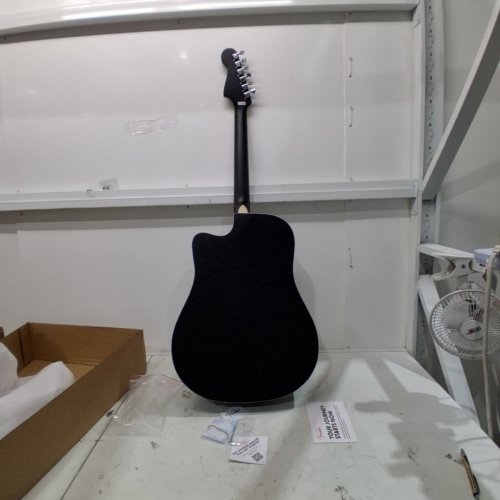 FENDER CALIFORNIA DEBUT REDONDO CE SERIES ACOUSTIC GUITAR WITH BUILT-IN TUNER - RIGHT HAND - BLACK (MODEL: CWCL25001809) image 6