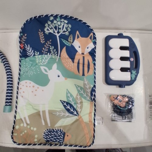 FISHER-PRICE BABY PLAYMAT KICK & PLAY PIANO GYM WITH MUSIC - NAVY FAWN (MODEL: HKX37) image 4