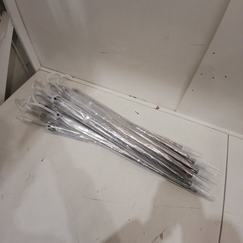 11PK CLEAR UMBRELLAS FOR WEDDINGS & EVENTS, WITH J HANDLE - CLEAR image 3