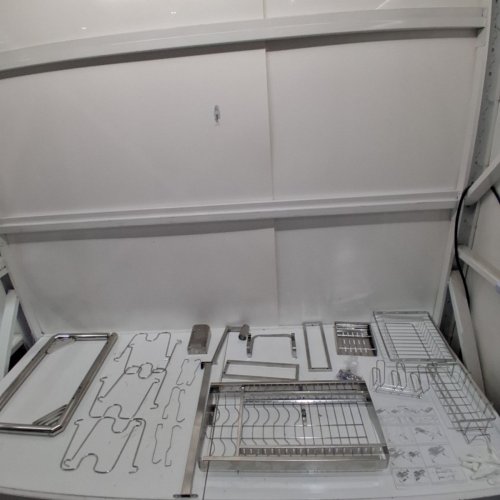 STAINLESS STEEL OVER THE SINK DISH DRYING RACK - SILVER image 2