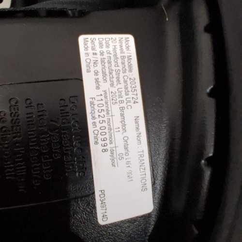 GRACO TRANZITIONS 3-IN-1 HARNESS BOOSTER SEAT - 22-100LBS - PROOF BLACK (MODEL: 2035724) image 3