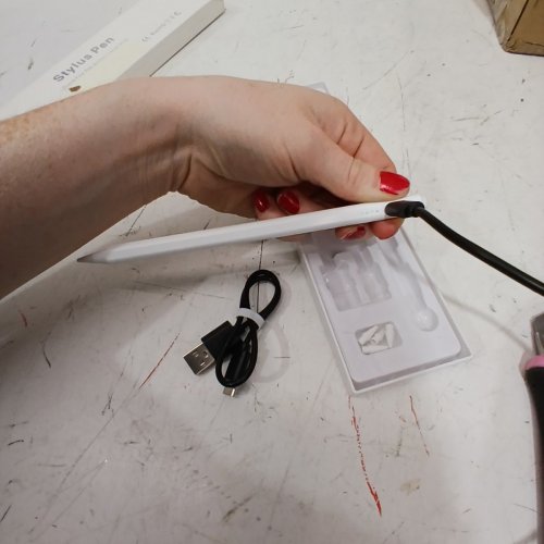 STYLUS PEN WITH USB-C CHARGING - 140MAH - WHITE image 3