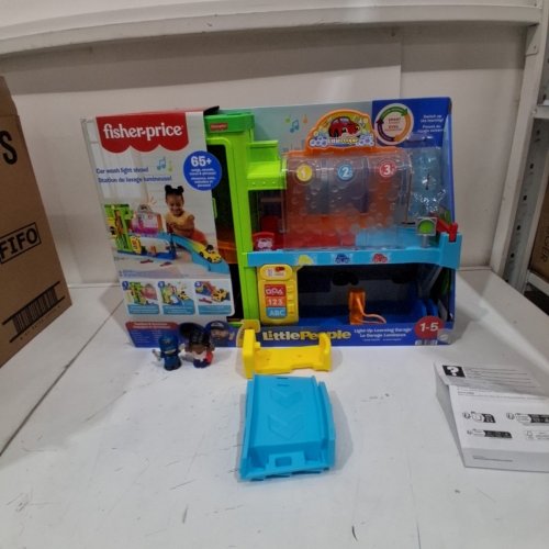 FISHER PRICE LITTLE PEOPLE LIGHT UP LEARNING GARAGE (MODEL: HTK84) image 3