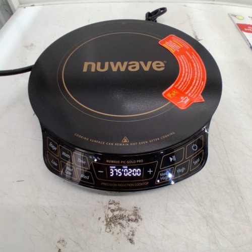 NUWAVE GOLD PRO PRECISION INDUCTION COOKTOP - 12” HEAT-RESISTANT COOKING SURFACE - 1500W - BLACK (MODEL: 30292LW) image 2