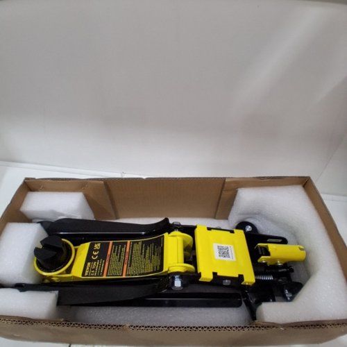 HEAVY DUTY LOW PROFILE HEAVY-DUTY STEEL FLOOR JACK WITH SINGLE PISTON HYDRAULIC PUMP - 2.5 TON CAP - YELLOW (MODEL: WD-A-02250-A00-0) image 2