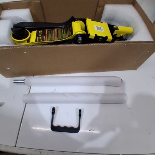 HEAVY DUTY LOW PROFILE HEAVY-DUTY STEEL FLOOR JACK WITH SINGLE PISTON HYDRAULIC PUMP - 2.5 TON CAP - YELLOW (MODEL: WD-A-02250-A00-0) image 3