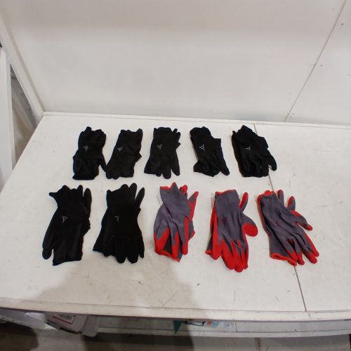 10PR HAND CREW FOAM LATEX COATED WORK GLOVES - LARGE - RED/GREY/BLACK (MODEL: 1769987) image 2