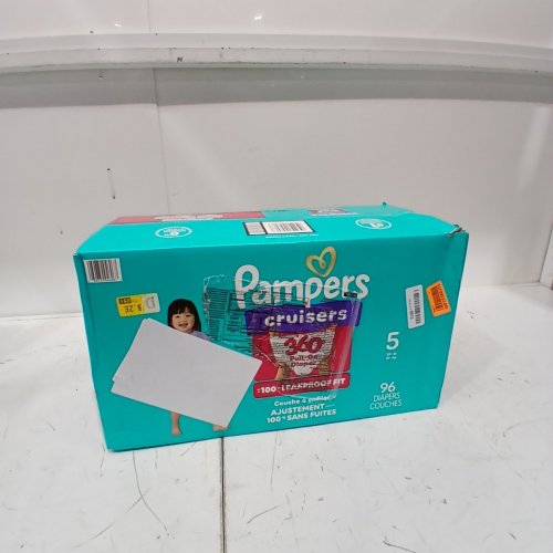 96PK PAMPERS PULL ON CRUISERS 360° 100% LEAKPROOF FIT DISPOSABLE BABY DIAPERS - SIZE 5 (27LBS+) image 2